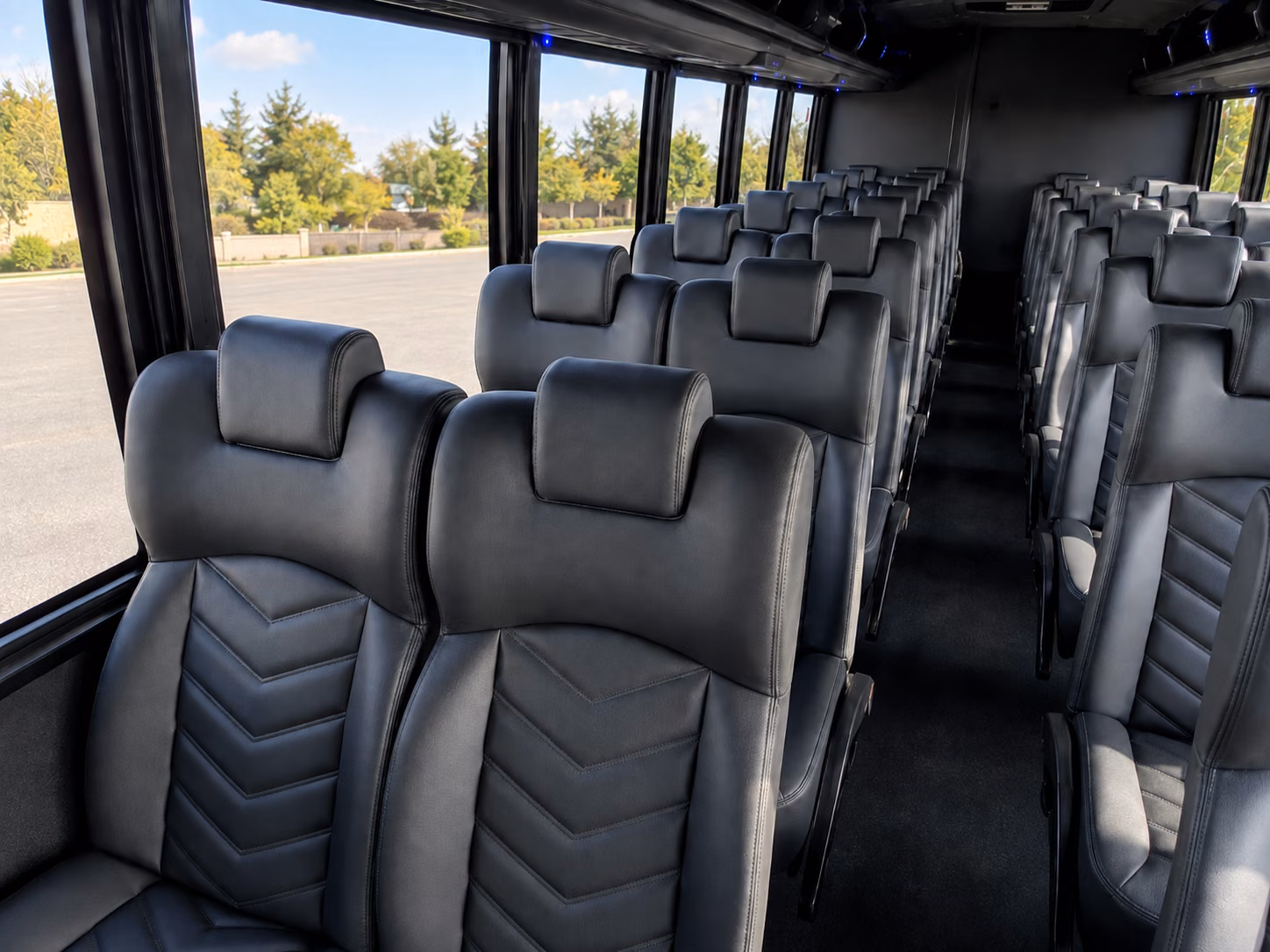 north charleston 18 passenger minibus inside