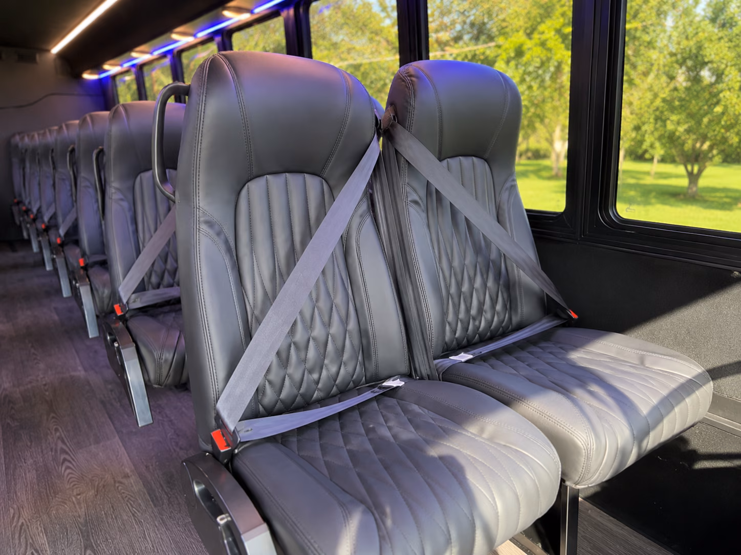 north charleston 20 passenger minibus inside