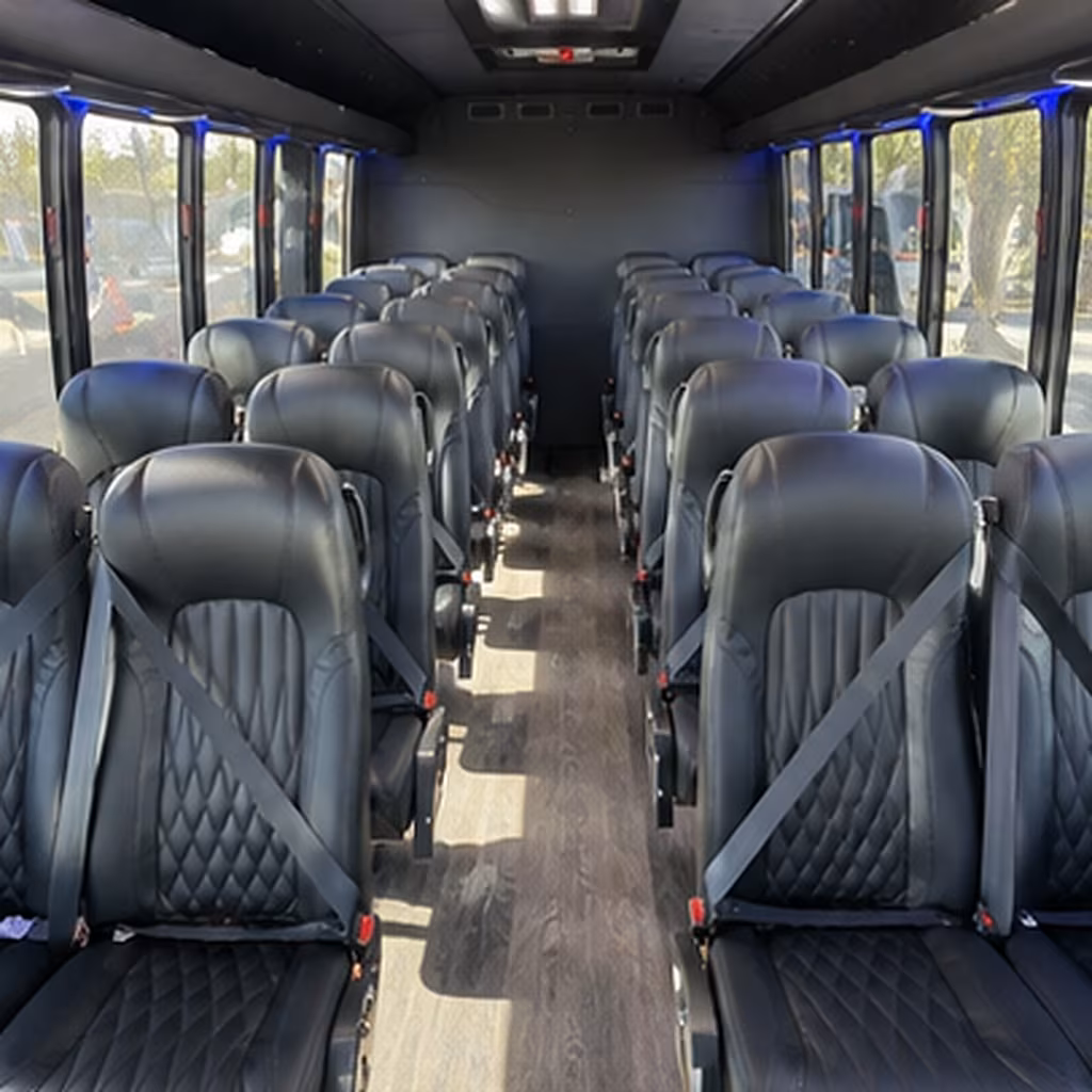 north charleston 25 passenger minibus inside
