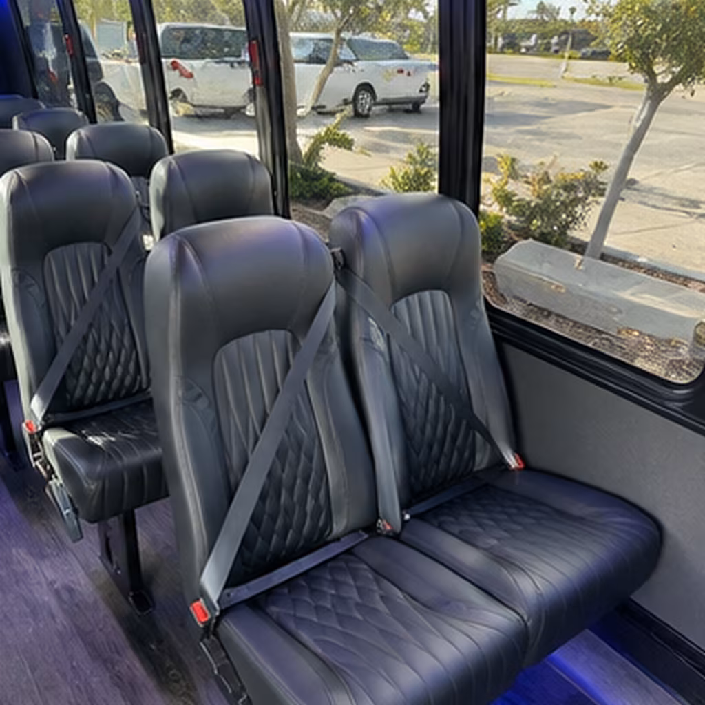 north charleston 25 passenger minibus interior