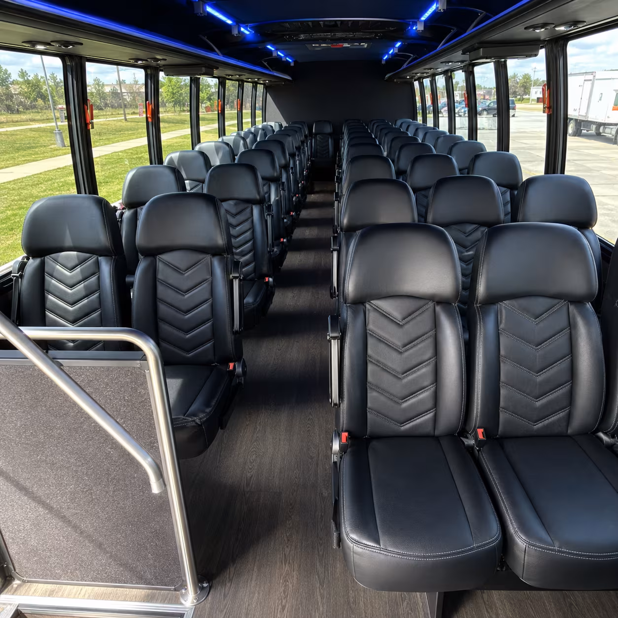 north charleston 30 passenger minibus inside