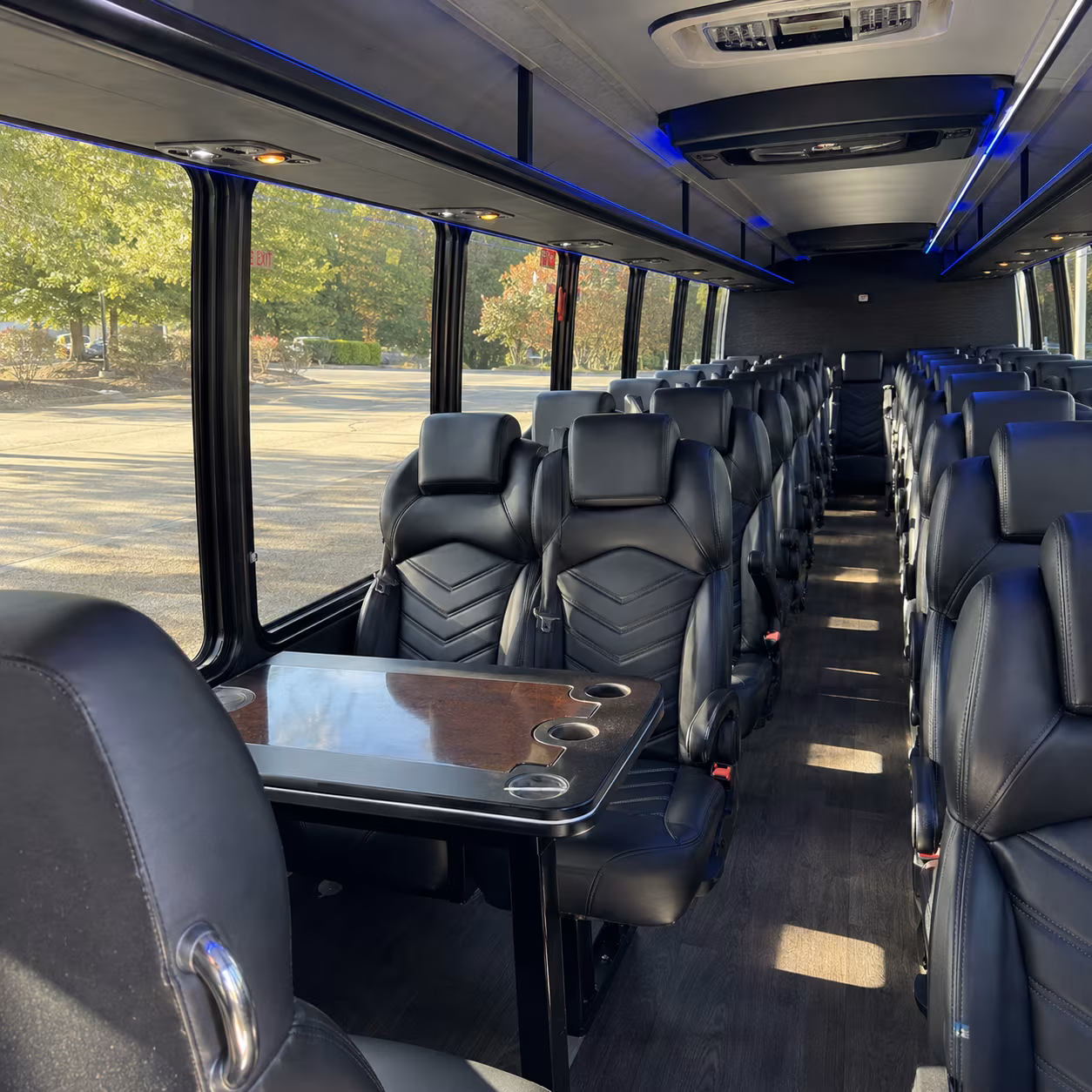 north charleston 30 passenger minibus interior