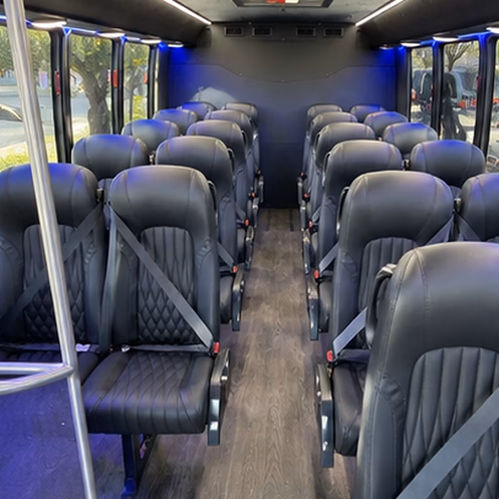north charleston 35 passenger minibus interior