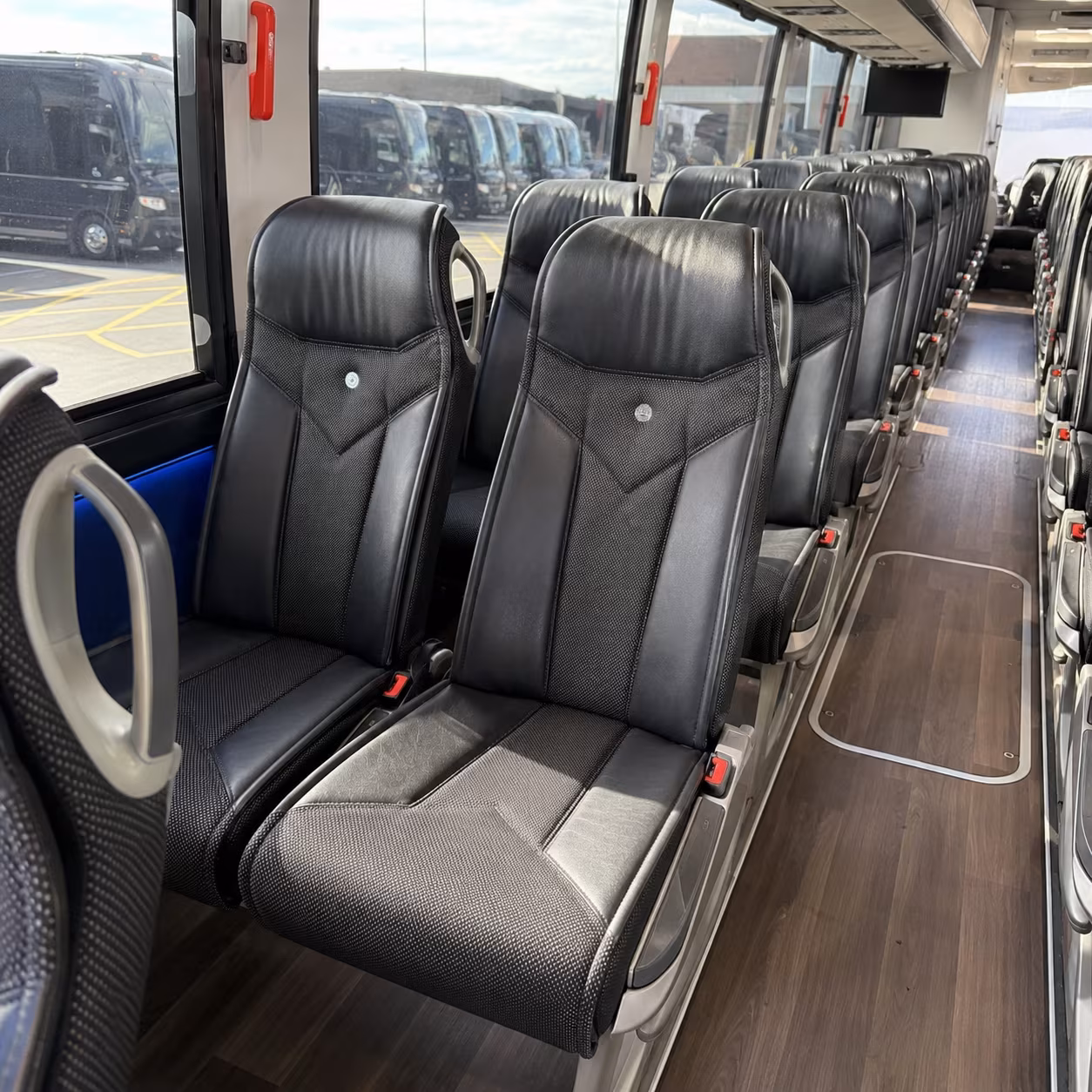 north charleston 40 passenger charter bus interior