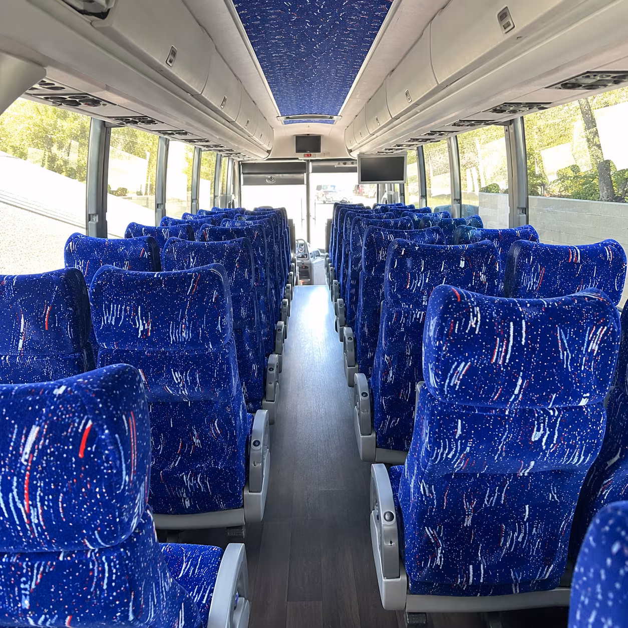 north charleston 50 passenger charter bus interior
