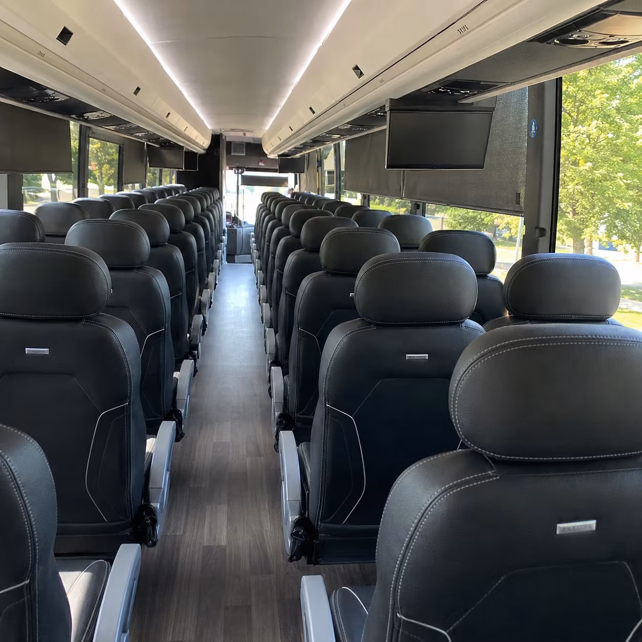 north charleston charter bus inside